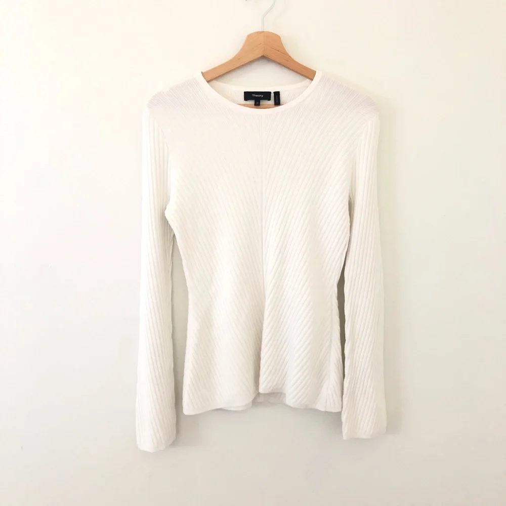 Theory Ardesia S Prosecco Pullover Sweater - Picture 4 of 9